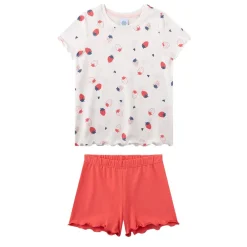 Schlafanzug Erdbeeren Pyjama Kids Mädchen Pyjama ^ Sanetta Online