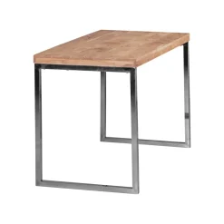 Schreibtisch Massivholz Metallbeine Landhausstil GUNA, 60x120x76 cm ^ KADIMA DESIGN Outlet