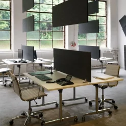 Schreibtisch-Set desktopz Standfuss Farbe: , Größe: ^ LAUTLOZ Discount