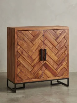 Schuhschrank – Massivholz, 100x105x40 cm, geschlossen, mit Ablage ^ KADIMA DESIGN