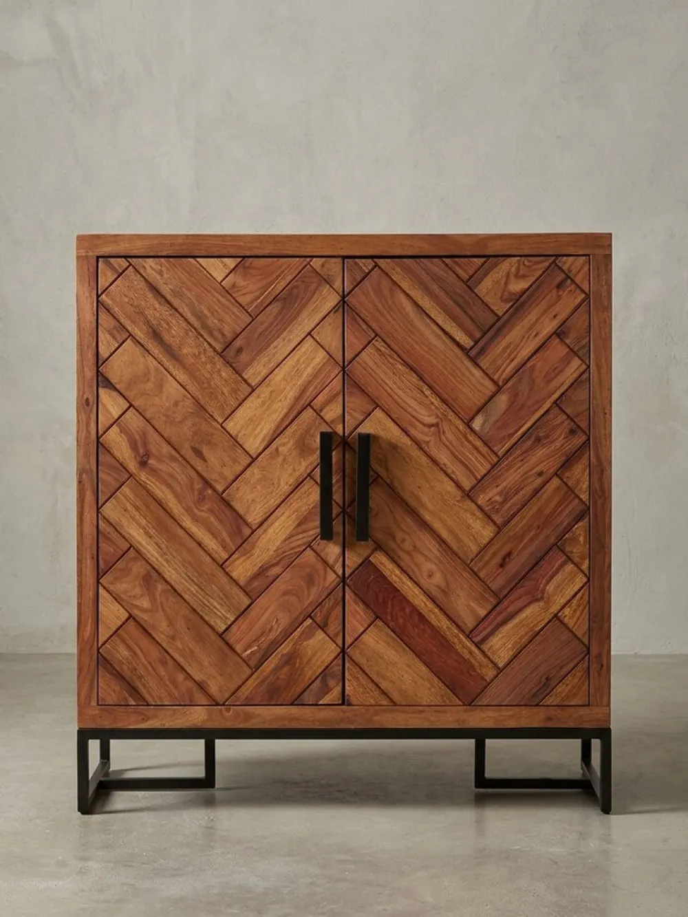Schuhschrank – Massivholz, 100x105x40 cm, geschlossen, mit Ablage ^ KADIMA DESIGN