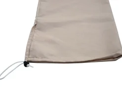 Schutzhülle für 3m Halb-Sonnenschirm Lorca, Abdeckhülle Cover mit Kordelzug ~ creme ^ MCW Online
