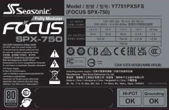 Seasonic 750W FOCUS-SPX-750 Modular (80+Plat.) PC-Netzteil Online