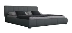 Sedex Bett Luna 140x200cm Kunstleder grau