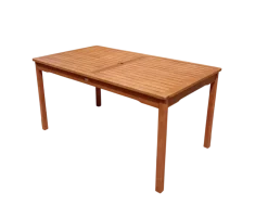 Gartentisch New Jersey 150 x 85 cm natur massiv ^ Sedex Best