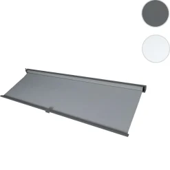 Seitenwand für Pergola -L41, Pavillon Rollo Ersatzseitenwand, Stoff/Textil 3x3,7m ~ anthrazit ^ MCW Outlet