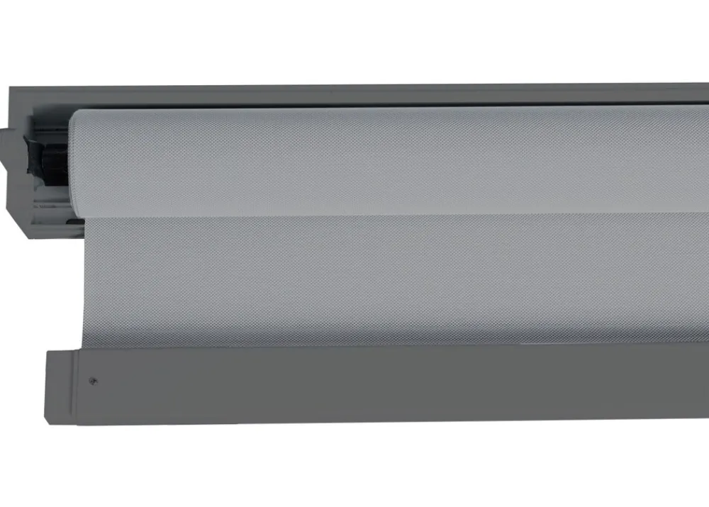 Seitenwand für Pergola -L41, Pavillon Rollo Ersatzseitenwand, Stoff/Textil 3x3,7m ~ anthrazit ^ MCW Outlet