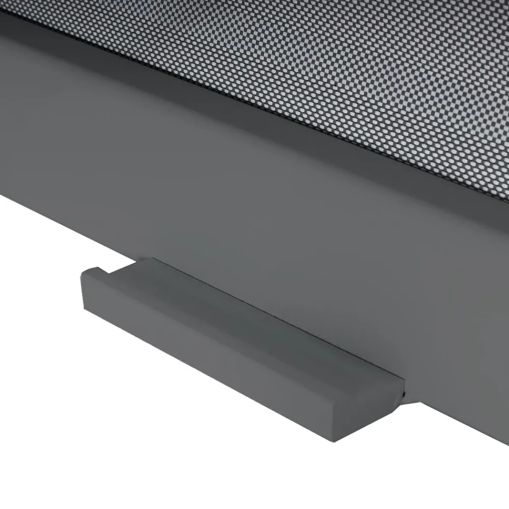 Seitenwand für Pergola -L41, Pavillon Rollo Ersatzseitenwand, Stoff/Textil 3x3,7m ~ anthrazit ^ MCW Outlet