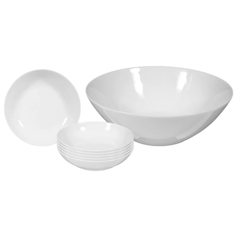 Seltmann Weiden Salat-Set Rondo/Liane 7er Set weiß Hot