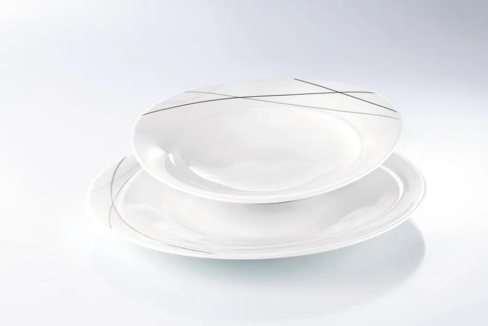 Suppenteller Trio Highline ø 23,6 cm 6er Set ^ Seltmann Weiden