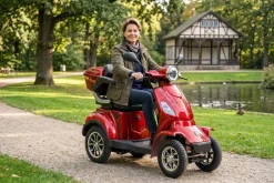 ECONELO Seniorenmobil P4000, Blei-Akku, 25 km/h, 1000 Watt, Rot