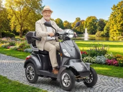 ECONELO Seniorenmobil P4000, Lithium-Akku, 25 km/h, 1000 Watt, Grau