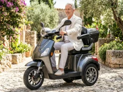 ECONELO Seniorenmobil P1000, Lithium-Akku, 25 km/h, 1000 Watt, Grau New
