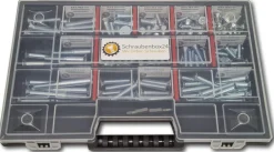 Senkkopfschrauben Sortiment M6-M8 // 10mm-70mm 160 tlg. Schraubenbox DIN 7991/ISO 10642 Bolzen Vollgewindeschrauben Maschinenschrauben Gewindeschrauben Senkkopfschrauben ^ Schraubenbox24 New