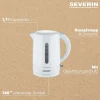 Severin WK 4325 Wasserkocher (1,7 Liter, 2200 W, Kunststoff, weiß, kabellos, Kontrollleuchte) Outlet
