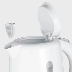 Severin WK 4325 Wasserkocher (1,7 Liter, 2200 W, Kunststoff, weiß, kabellos, Kontrollleuchte) Outlet