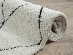 KADIMA DESIGN Shaggy-Teppich Weich -Weiß - ATRIO | Schwarz Clearance