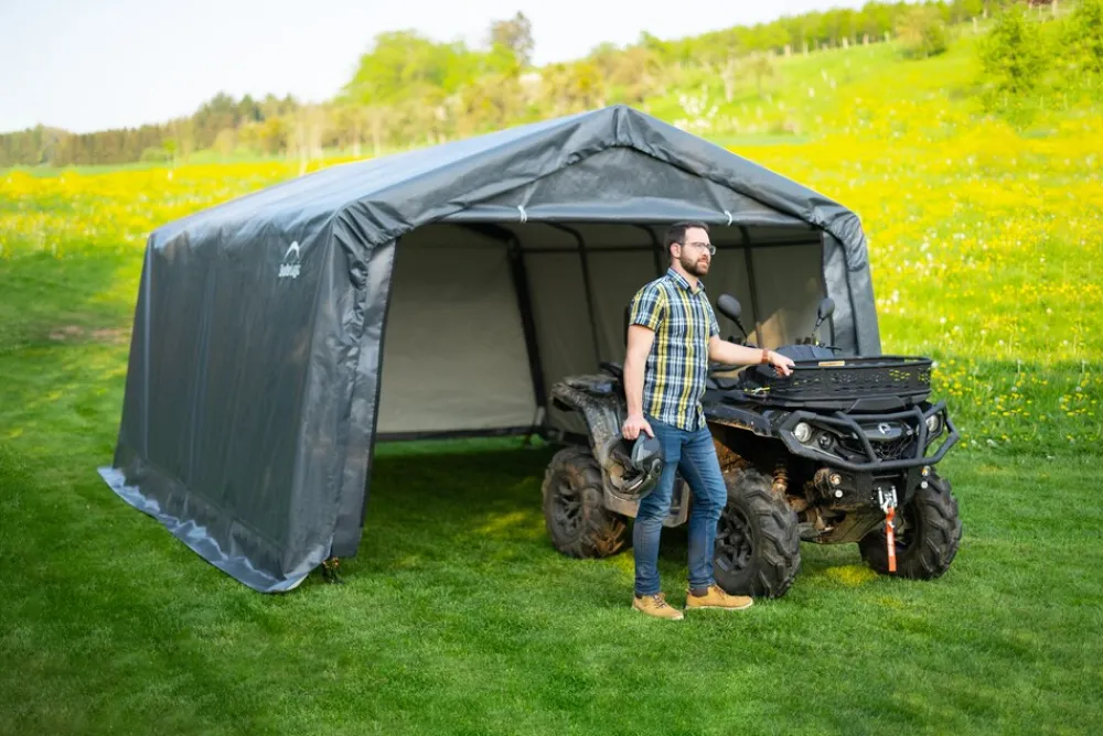 ShelterLogic Garage 370x490x240 cm 18 m² ^ Shelter Logic Best