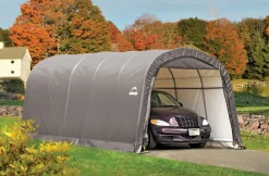 Shelter Logic ShelterLogic Stahl Folien Zeltgarage Gerätehaus 22,57m² grau 610x370x240 cm Hot