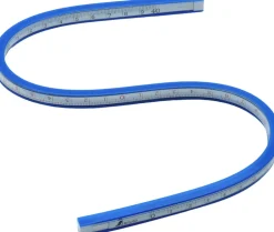 Famex Shinwa 74845 Kurven-Lineal mit Skala, flexibel, 40 cm New
