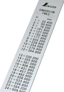 Shinwa 13048 Lineal aus Edelstahl 100 cm - mit 0,5mm Skala ^ Famex Best