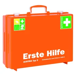 aluderm®-aluplast Söhngen Erste-Hilfe-Koffer AUSTRIA Typ 2 (Wundverbände; SIRIUS Rettungsdecke) Discount