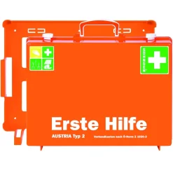 aluderm®-aluplast Söhngen Erste-Hilfe-Koffer AUSTRIA Typ 2 (Wundverbände; SIRIUS Rettungsdecke) Discount