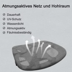 SIHOO Bürostuhl Schreibtischstuhl, ergonomisch, verstellbare Armlehne, 150kg belastbar ~ Bezug grau, Gestell weiß New