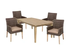 Sitzgruppe NORVELL/ VISALIA, 5-tlg. ^ Garden Pleasure Clearance