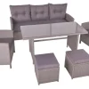Garden Pleasure Sitzgruppe SEVILLA, 6-tlg., grau Clearance