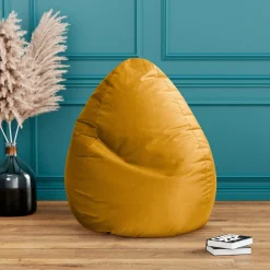 Bookiepad Sitzsack Marla XXL - 300 Liter in Samt-Optik Altrose senf Sale