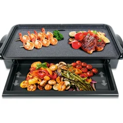 SOGO Elektrischer Tischgrill mit Stone-Finish-Beschichtung - 46x26CM - 2000W New