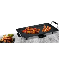SOGO Elektrischer Tischgrill mit Marmorbeschichtung, 46x26cm, 2000W Sale