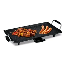 SOGO Elektrischer Tischgrill mit Marmorbeschichtung, 46x26cm, 2000W Sale