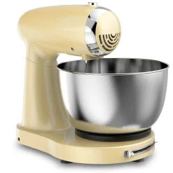 SOGO RETRO Reihe Küchenmaschine 3-IN-1 Mixer, Rührgerät & Teigmaschine beige Hot