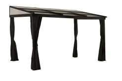 Sojag Terrassenüberdachung Budavar Schwarz | 298,5x366,5x243cm Online