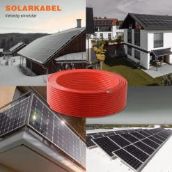 Diverse Solarkabel 6mm² rot 25m H1Z2Z2-K Solarleitung für Photovoltaik & Solaranlagen Hot