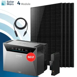 ® 2000W Balkonkraftwerk mit Speicher, Anker SOLIX Solarbank 4 E5000 Pro,5kWh - Ohne Halterung ^ SolarMars New