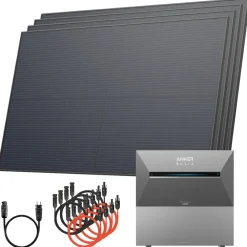 ® 2000Wp / 800W / 5,4kWh Balkonkraftwerk mit Speicher komplett Steckdose - 5,4kWh Anker SOLIX 3 PRO Speicher - Solaranlage Komplettset - 500W Solarmodule & Anker Speicher & Zubehör ^ Solarway Clearance