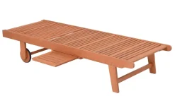 Sonnenliege SAN DIEGO, braun, inkl. Auflage ^ Garden Pleasure Clearance