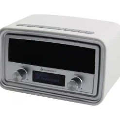 Soundmaster UR190WE DAB+/ UKW Uhrenradio mit USB Ladebuchse - weiß Clearance