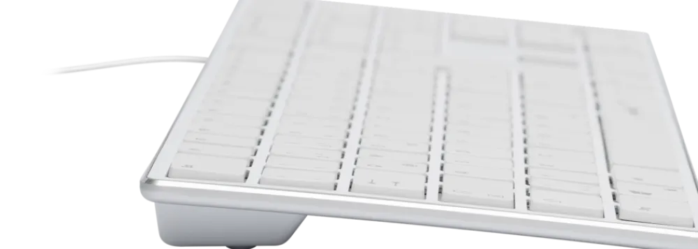 Speedlink RIVA Slim Metal Scissor Keyboard, white - DE Layout Best