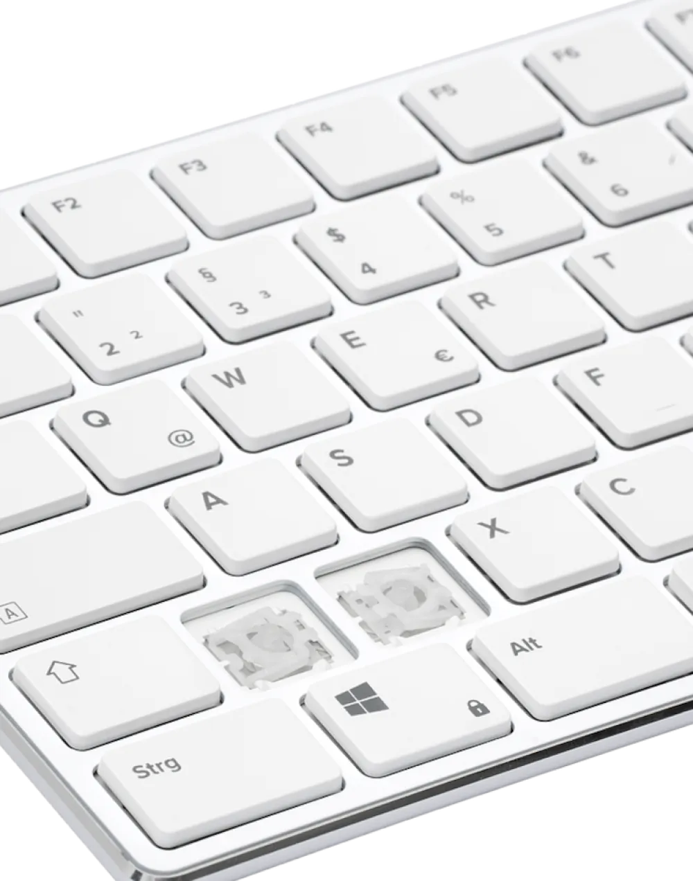 Speedlink RIVA Slim Metal Scissor Keyboard, white - DE Layout Best