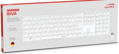 Speedlink RIVA Slim Metal Scissor Keyboard, white - DE Layout Best
