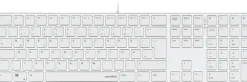 Speedlink RIVA Slim Metal Scissor Keyboard, white - DE Layout Best