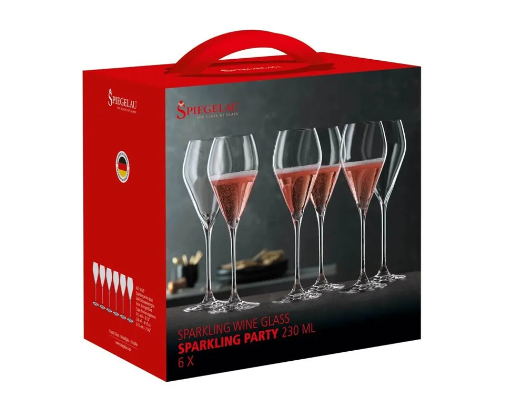 Champagnergläser Sparkling Party 230 ml 6er Set ^ SPIEGELAU Clearance
