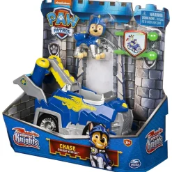 Spin Master 6063584 (20135917) - Paw Patrol - Rescue Knights - Chase mit Deluxe Fahrzeug Hot