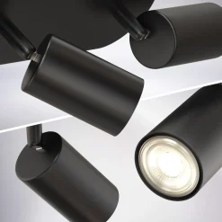 B.K.Licht Spotleuchte, schwarz, 4xGU10/max. 5W exkl. Discount