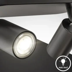 Spotleuchte, schwarz, 2xGU10/max. 5W exkl. ^ B.K.Licht New