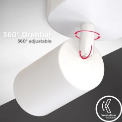 B.K.Licht Spotleuchte, weiß, 4xGU10/max. 5W exkl. Discount